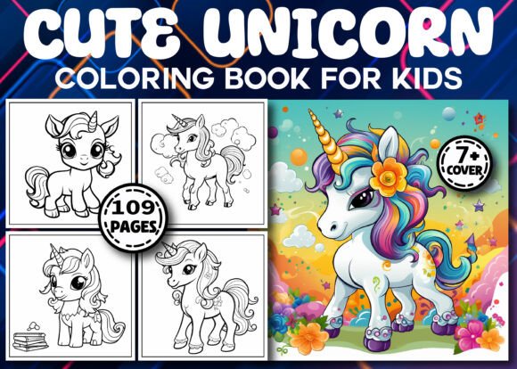 109 Cute Unicorn Coloring Pages for Kids