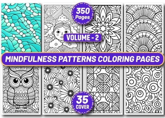 350 Mindfulness Patterns Coloring Pages