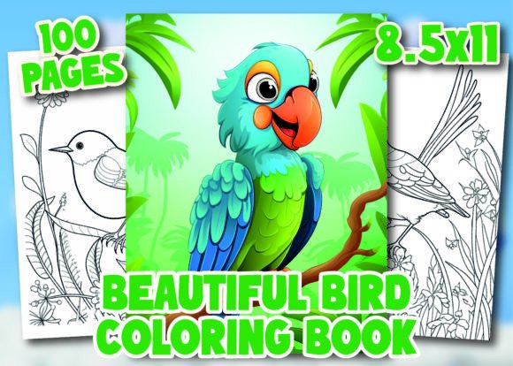 Beautiful Bird Coloring Page for Kids