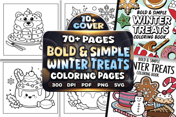 Bold Simplicity Meets Seasonal Creativity: How the 70 Winter Treats Coloring Pages Bundle Is Reshaping Digital Design for Creators