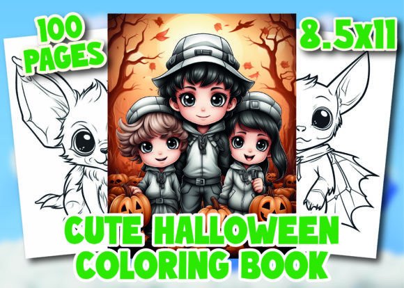 Cute Halloween Coloring Pages for Kids