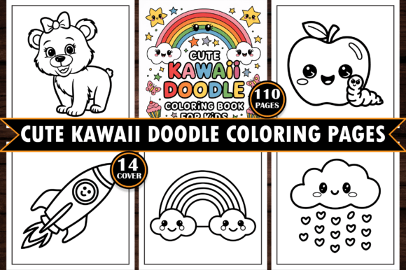 Cute Kawaii Doodle Coloring Pages Kids