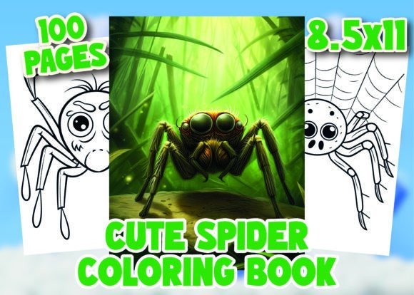 Cute Spider Coloring Pages for Kids