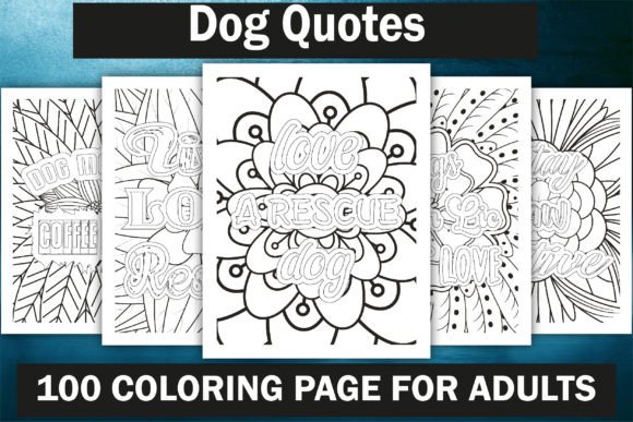 Dog Quotes Coloring Book Bundle -KDP