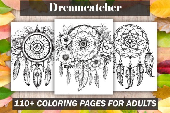 Dreamcatcher Coloring Book for Adults