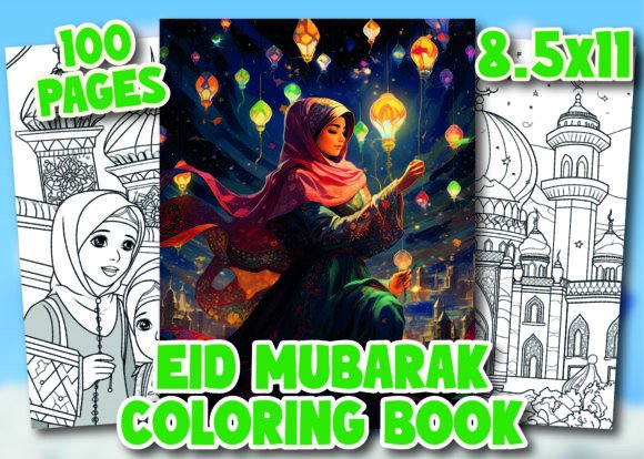 Eid Mubarak Coloring Pages for Kids