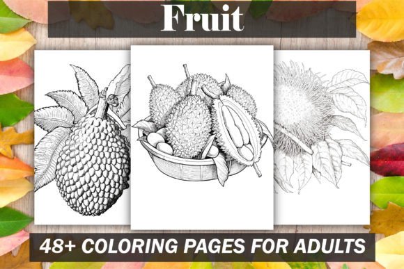 Fruit Coloring Book for Adults
