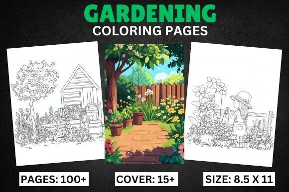 Gardening Coloring Pages for Adults: A Practical Interior Resource for High-Content KDP Publishing