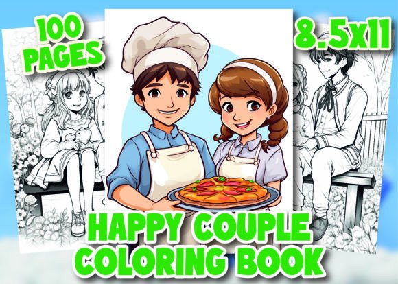 Happy Couple Coloring Pages for Adult: A High-Content KDP Interior That Converts