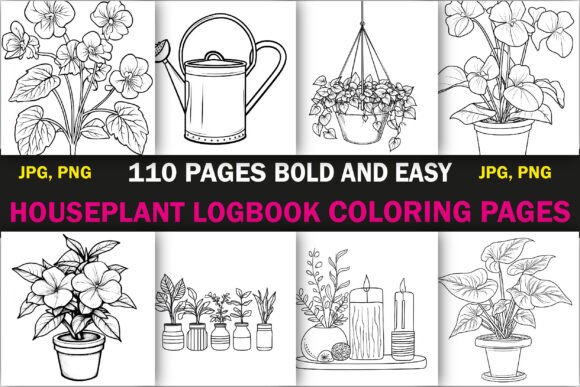 Houseplant Logbook Coloring Pages: A Practical, Creative Tool for Plant Lovers and KDP Sellers