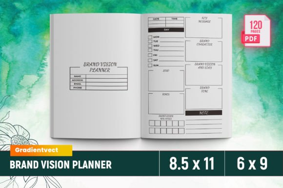 KDP Brand Vision Planner Canva