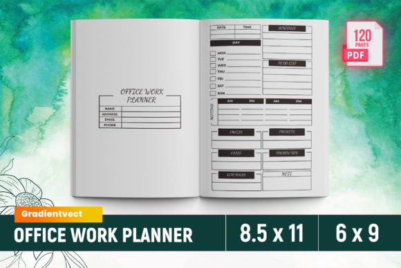 KDP Office Work Planner Canva