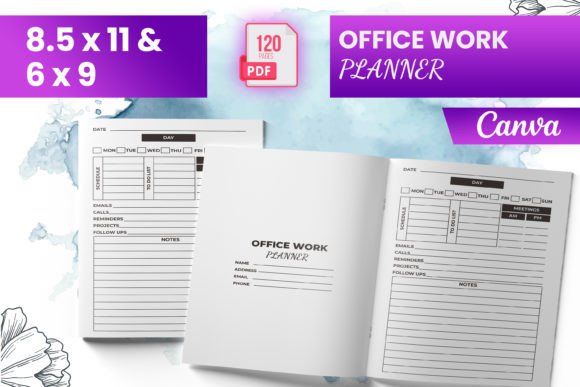 Office Work Planner Canva KDP