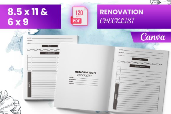 Renovation Checklist Canva KDP
