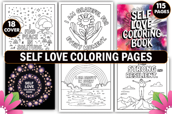 Self Love Coloring Pages for Adults