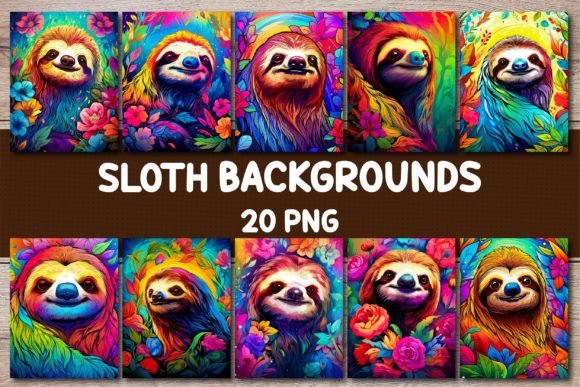 Sloth Backgrounds for Covers