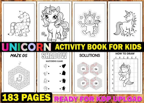 Unicorn Activity Pages for Kids